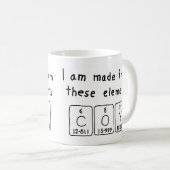 Coy periodieke tabelnaam mok (Voorkant rechts)