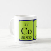 Coy periodieke tabelnaam mok (Voorkant links)