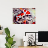 Coy Pond  Japanse kunst Poster (Thuiskantoor)