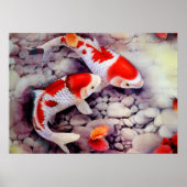 Coy Pond  Japanse kunst Poster (Voorkant)