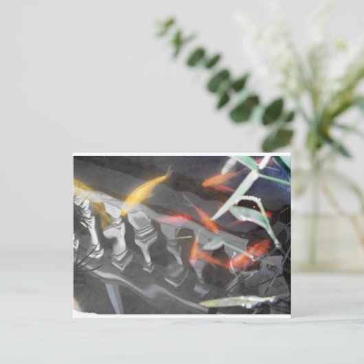 Coy Reflection Briefkaart (Staand voorkant)