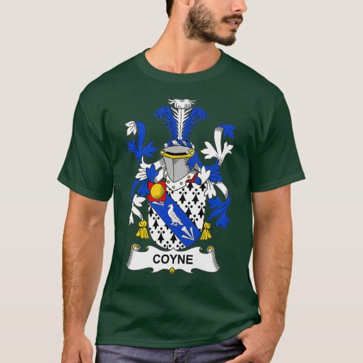 Coyne Wapenschild Familie Crest T-shirt (Voorkant)