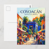 Coyoacán Mexico Briefkaart (Voorkant / Achterkant)