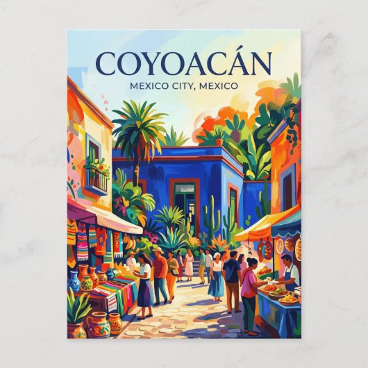 Coyoacán Mexico Briefkaart (Voorkant)