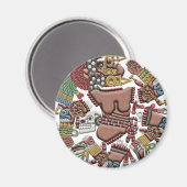 Coyolxauhqui koelkastmagneet magneet (Voorkant / Achterkant)