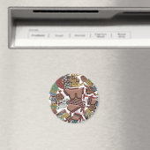 Coyolxauhqui koelkastmagneet magneet (Insitu (Vaatwasser))