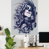 Coyolxauhqui Poster (Thuiskantoor)