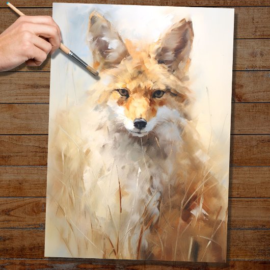 Coyote 2 Decoupage papier