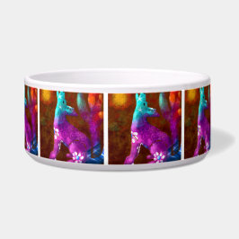 Coyote Abstracte Kunst Saguaro Cactus Desert Brown Voerbakje