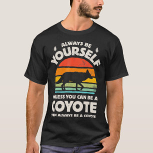 Coyote altijd van jouRetro 60s 70s Mannen WO T-shirt