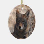 Coyote Beauful Keramisch Ornament (Rechts)