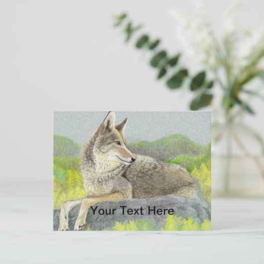 Coyote Briefkaart (Staand voorkant)