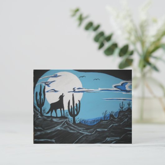 Coyote Briefkaart (Staand voorkant)