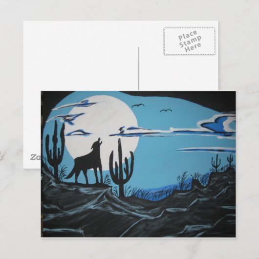 Coyote Briefkaart (Voorkant / Achterkant)