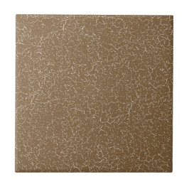 Coyote Brown Crackle Glaze Solid Color Tegel Tegeltje
