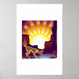 Coyote Canyon Sunrise Poster