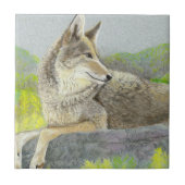 Coyote Ceramic Tile Tegeltje (Voorkant)