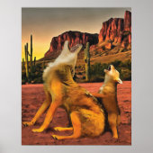 Coyote Coyote Howling Poster (Voorkant)