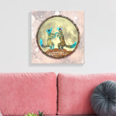 Coyote Crooner Canvas afdrukken (Insitu (Woonkamer))