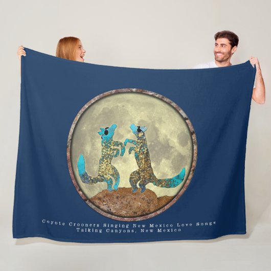 Coyote Crooner Fleece Blanket Deken (In situ)