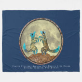 Coyote Crooner Fleece Blanket Deken (Voorkant (Horizontaal))