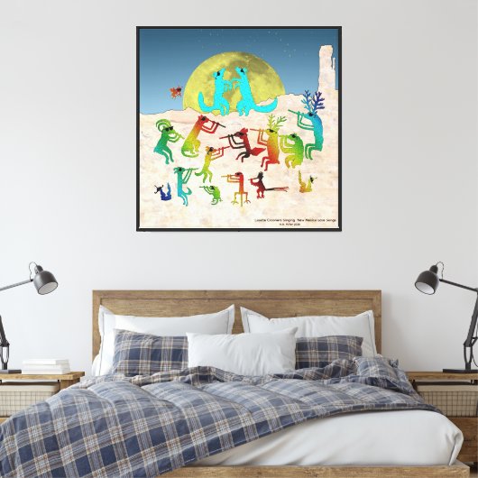 Coyote Crooners Canvas Afdruk (Insitu (Slaapkamer))