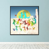 Coyote Crooners Canvas Afdruk (Insitu (Houten vloer))