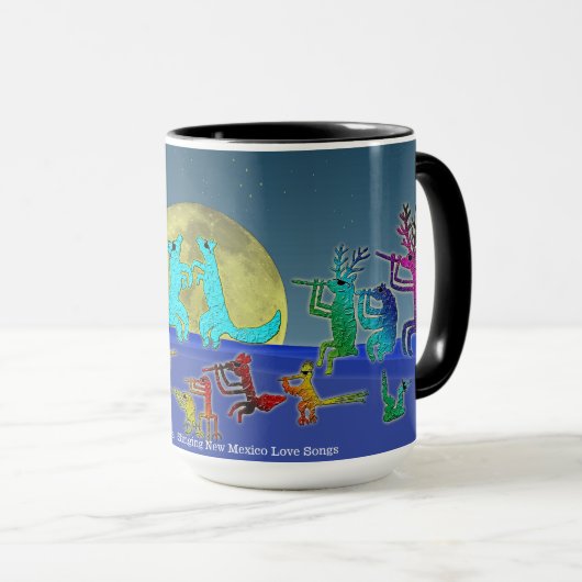 Coyote Crooners Singing New Mexico Love Songs Mug Mok (Voorkant rechts)