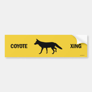 Coyote Crossing Bumpersticker