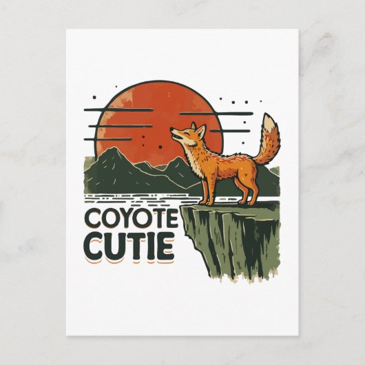 Coyote cutie briefkaart (Voorkant)