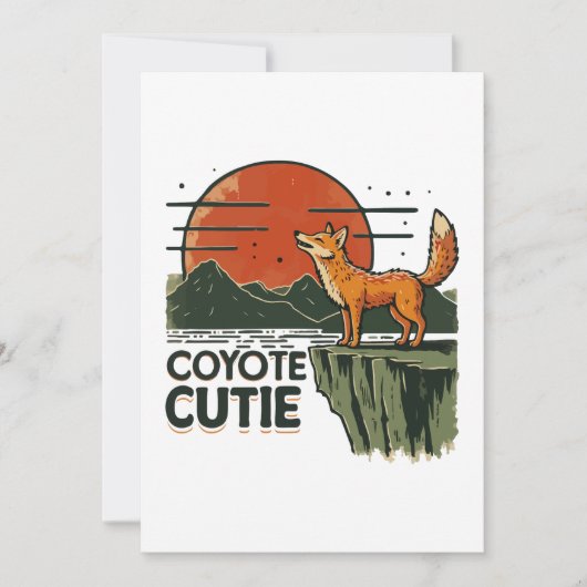 Coyote cutie kaart (Voorkant)