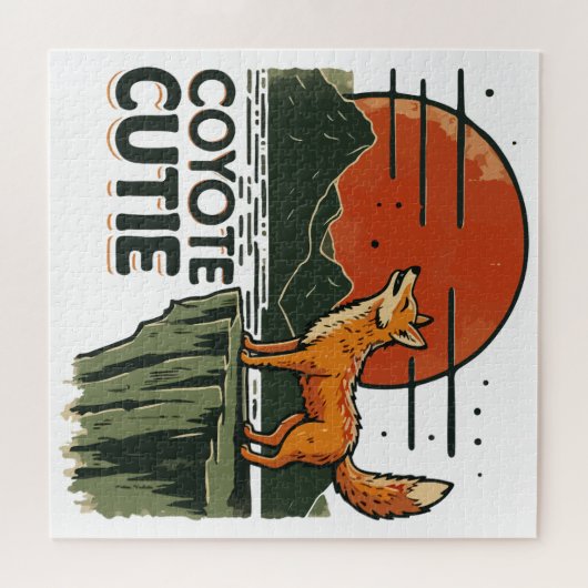 Coyote cutie legpuzzel (Horizontaal)
