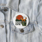 Coyote cutie ronde button 7,6 cm (In situ)