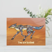 Coyote de Trickster Uitnodiging (Staand voorkant)