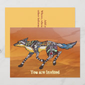Coyote de Trickster Uitnodiging (Voorkant / Achterkant)