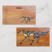Coyote de Trickster-Visitekaartjes Visitekaartje (Voorkant / Achterkant)