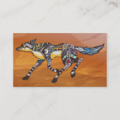 Coyote de Trickster-Visitekaartjes Visitekaartje (Achterkant)