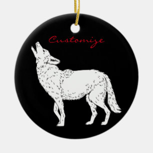 Coyote die Thunder_Cove huilen Keramisch Ornament