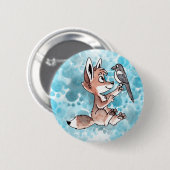 Coyote en Magpie Button (Voorkant /achterkant)