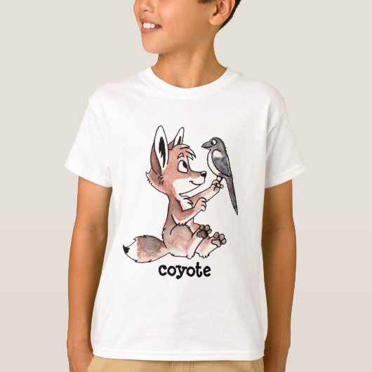 Coyote en Magpie Kinder T-Shirt (Voorkant)