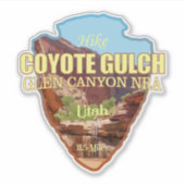 Coyote Gulch (pijlpunt) Sticker (Voorkant)