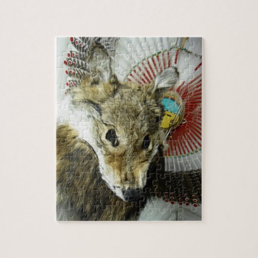 Coyote Headdress Legpuzzel (Verticaal)