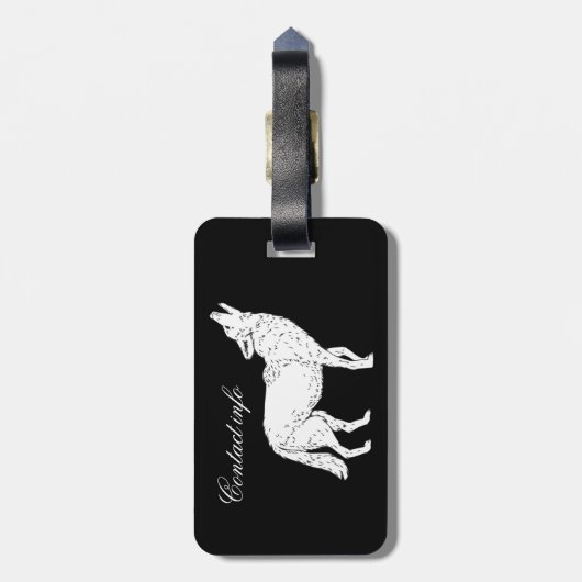 Coyote Howling Thunder_Cove Bagagelabel (Achterkant verticaal)