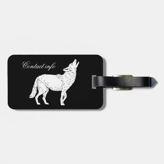 Coyote Howling Thunder_Cove Bagagelabel (Achterkant horizontaal)