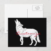 Coyote Howling Thunder_Cove Briefkaart (Voorkant / Achterkant)