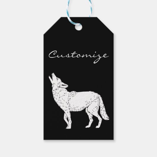 Coyote Howling Thunder_Cove Cadeaulabel (Voorkant)