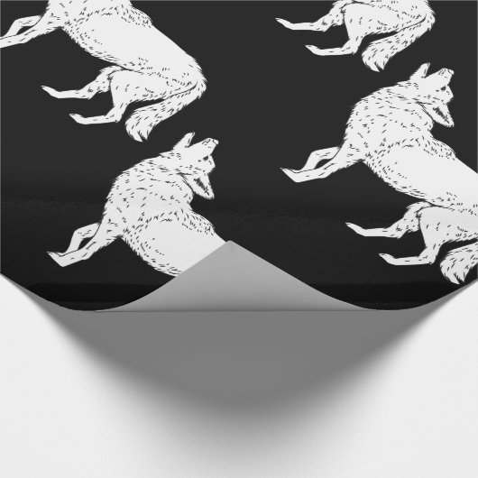 Coyote Howling Thunder_Cove Cadeaupapier (Hoek)