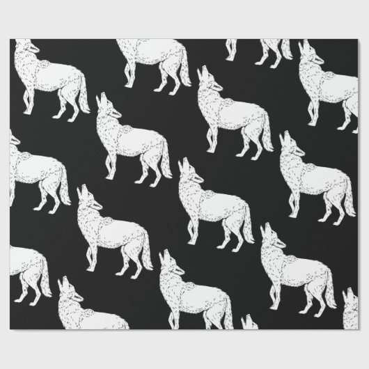 Coyote Howling Thunder_Cove Cadeaupapier (Vlak)