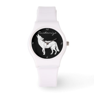 Coyote Howling Thunder_Cove Horloge