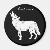 Coyote Howling Thunder_Cove Magneet (Voorkant)